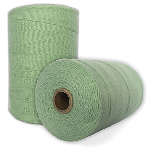 100% Cotton Loom Warp Thread (Aqua Green), 8/4 Warp Yarn (800 Yards), Perfect for Weaving: Carpet, Tapestry, Rug, Blanket or Pattern - Warping Thread for Any Loom - color: Aqua Green