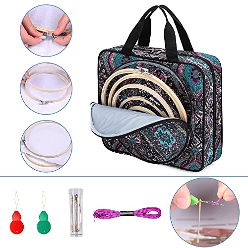 LoDrid Embroidery Kit, Embroidery Project Bag with Embroidery Kit, Totem - color: Totem