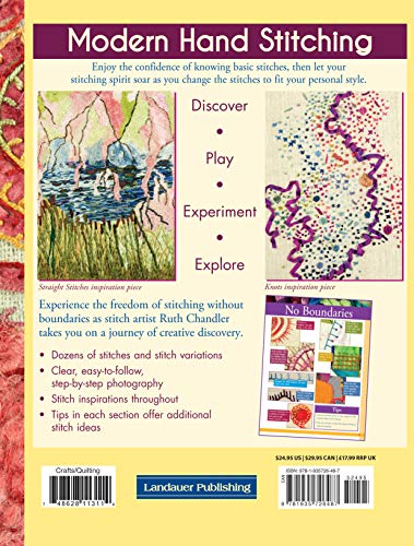 Modern Hand Stitching: Dozens of Stitches with Creative Free-Form Variations (Landauer) 35+ Essential Hand Embroidery Stitches with Step-by-Step Instructions, Variations, and Stitch Sampler Techniques