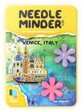 Awesome Pattern Studio Needle Minder Set – Venice Magnetic Needle Minder + 2 Needle Threaders. Enamel Pin for Cross Stitch, Embroidery and Craft - size: Venice Set #1