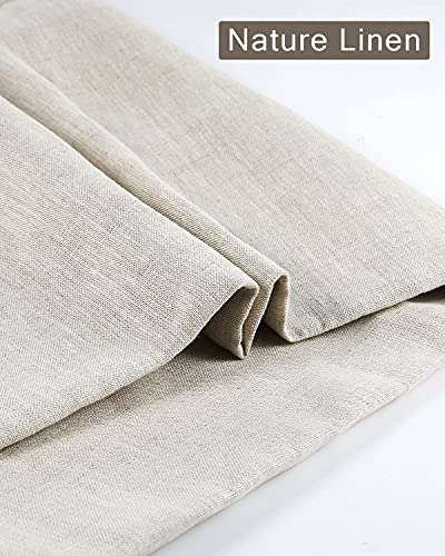 Pllieay Natural Pure Linen Fabric 39x55 Inch, Solid Colour for Dressmaking - color: Natural, size: 39 x 55 inch