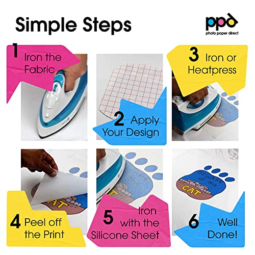 PPD 20 Sheets 11x17" Iron-on Heat Transfer Paper Light Fabrics Inkjet - size: 11 x 17, style: Light (20 Sheets)