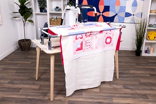 Cutie Breeze Table Top Hoop Quilting Frame | Beginner Frame for Domestic Machines | Portable Quilting Table, Hoop Frame, and Quilting Supplies - style: Cutie Breeze