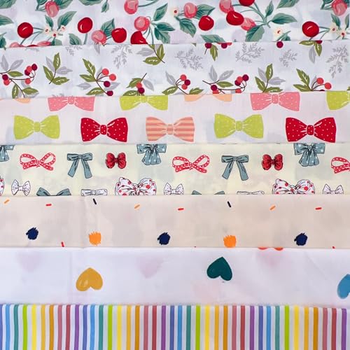 Cotton Fabric DIY Making Supplies Quilting Patchwork Fabric Fat Quarter Bundles DIY for Quilting Cotton Patchwork Cushions (Beige, 20" x 20") - color: 7pcs Beige, size: 20" x 20"
