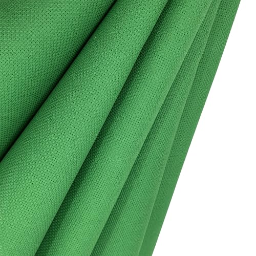 Zhenqing 14CT Aida Cloth - 30x35 Inch Cross Stitch Fabric for Embroidery, Pre-Cut Needlework Material, Acid-Free, Durable Weave(Green) - color: Green