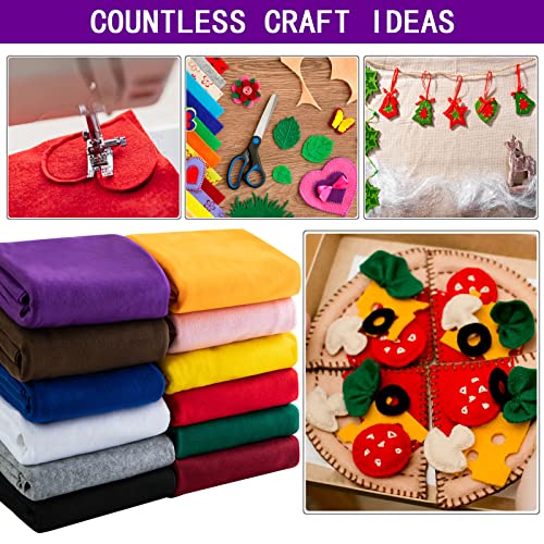 HaoFeijh Purple Felt Fabric 72 * 36 Inch Wide 1.6mm,Fabric Sheets Soft Woven Acrylic Craft Fabric for DIY Craft Work Sewing Patchwork,Craft Felt - color: Purple, size: 2