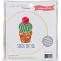 Dimensions Arts and Crafts Stuck on You Counted Cross Stitch Kit for Beginners, 6''D - color: Stuck on You