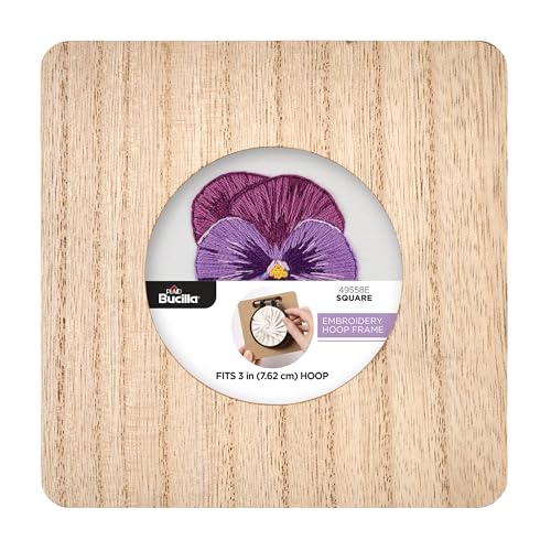 Bucilla, Embroidery Hoop Square Frame, Fits 3" Embroidery Hoop - size: 3", style: Square