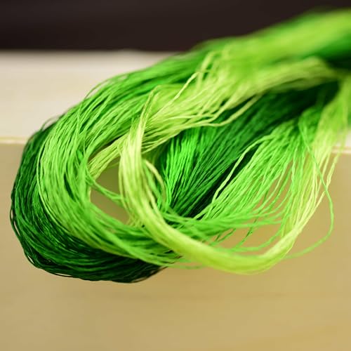 Natural Mulberry Silk Embroidery Thread – 8 Colors, 110m Each, Premium Hand-Dyed Silk Floss for Hand Embroidery, Cross-Stitch, and Needlework (01) - color: 01