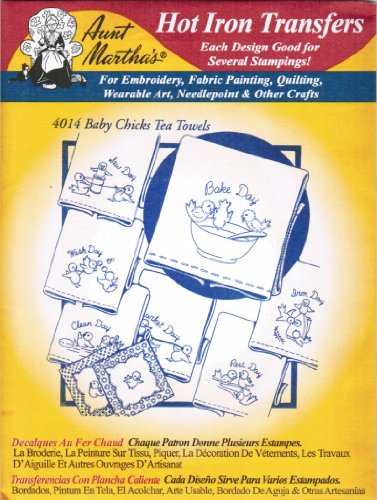 Aunt Martha's Hot Iron Transfers #4014 Baby Chicks