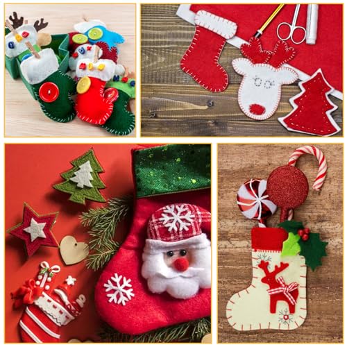 60PCS Felt Sheets Fabric, 4" X 4" Soft Felt Fabric for Crafts Halloween Christmas Fabric Fall Felt Squares for DIY and Sewing Projects (White) - color: White