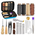 Leather Sewing Kit Leather Stitching Kit with Sewing Awl Waxed Thread - color: Multicolor - Standard