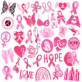AUGSUN 36Pcs Breast Cancer Awareness Iron on Patches Pink Ribbon Applique - style: Breast Cancer Awareness