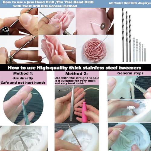 37PCS Candle Making Tools Set Adjustable Punch Needle Long Silicone Mold Needle Drill Candle Wick Hole Drill Steel Sticks to Make Holes in Candles Soap,Mold Punch Wicking Needle Tools Inserting Tool - color: 37PCS