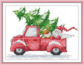 Howie's Needlepoint Cross Stitch Kits, 14CT Pre-Printed Pattern Needlepoint Kits, Full Range of Stamped Starter Kits(Christmas eve,11.42 x 8 inch) - color: Christmas eve