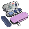 Insulin Pen Cooler Travel Case with 2 Reusable TSA Approved Ice Packs, Diabetic Medication Insulated Cooler Bag for Insulin Pens and Other Diabetic Supplies Storage Purple - color: Purple