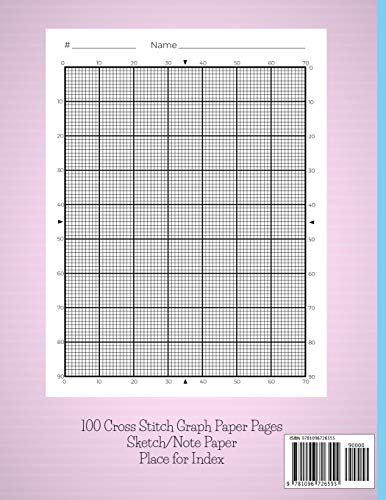 The Cross Stitcher's Design Book: Cross stitch graph paper to create your own cross stitch design. Cross stitch designer's design book to draw ... gift for cross stitchers, needlework