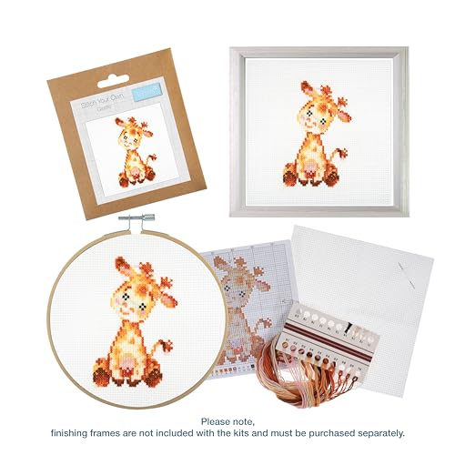 Trimits 3PK Cross Stitch Bundle – Counted Embroidery Kit, Beginner & All Level Starter Set, Complete with Instructions & Thread Children Wall Home DIY Décor –13x13cm– New Baby Boy & Girl Birth Sampler - style: New Baby Boy & Girl Birth Sampler
