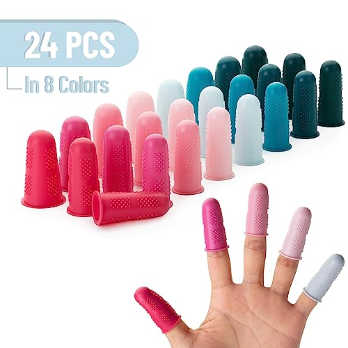 Mr. Pen- Hot Glue Gun Finger Protectors, 24 pcs, Silicone Finger Protectors - color: Morandi, size: 24 pcs