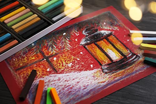 Brusarth Soft Pastel Chalk Set for Professional Artist, 48 Colors
