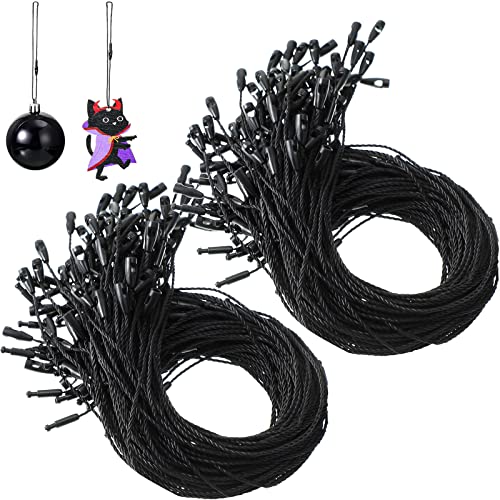 Shappy 400 Pcs Christmas Ornament Hooks Hangers, Black, 400 Pieces - color: Black