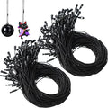 Shappy 400 Pcs Christmas Ornament Hooks Hangers, Black, 400 Pieces - color: Black