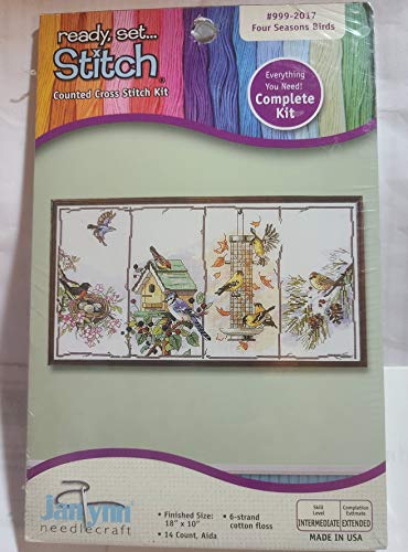 Four Seasons Birds Counted Cross Stitch Kit
