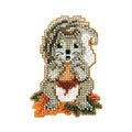Squirrelly Beaded Counted Cross Stitch Ornament Kit Mill Hill 2012 Autumn Harvest MH18-2206