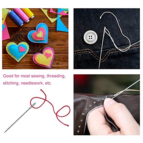 Wonvoc 3.9''/4.9''/5.9'' Long Sewing Needles, Hand Quilting Needles - size: 6 PCS