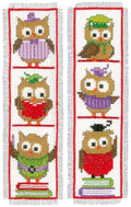 Vervaco Cross Stitch Bookmark Kit Owls (Set of 2) 2.4" x 8" - size: onesize