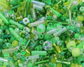Mixed Craft Beads 1000Pcs/20g Glass Seed Tube Bead Bugle Bead 1.5-4.5mm Small Loose Spacer Beads for DIY Bracelets Necklace Earring Jewelry Making (Green) - color: Green