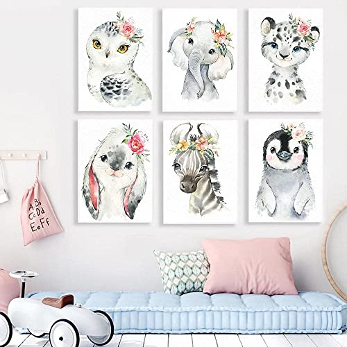 Tiwabb 6 Pack Animal Stamped Cross Stitch Kits for Adults Beginners - color: Animal Cross Stitch Kits