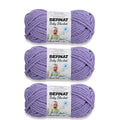 Bernat Baby Blanket Yarn for Crocheting Soft, Lilac, 3-Pack - color: Lilac, size: 3 Pack, style: Baby Blanket
