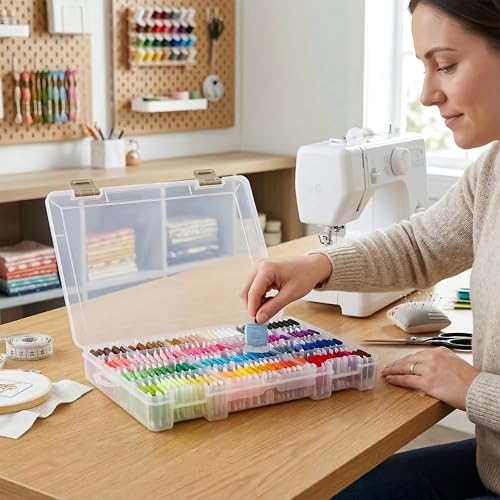 ArtBin Floss Finder Box, Embroidery Floss Organizer, Clear
