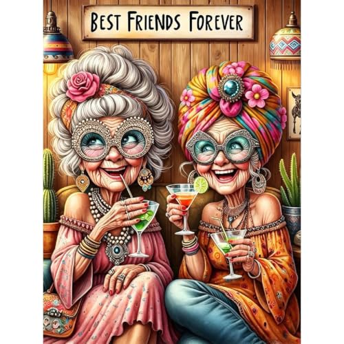 Old Ladies Stamped Cross Stitch Kits for Beginner Adults,11CT 12x16In - color: Grandma-2605