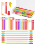 UOOU 67 Pcs Yarn Needles, 5 Sizes Plastic Needles Big Eye Darning Needle