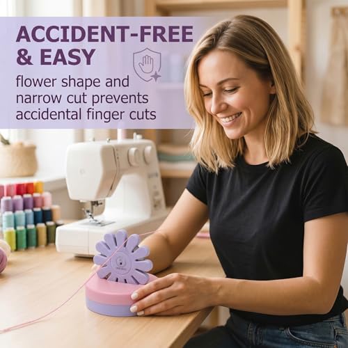 Thread Cutter Sewing Blade Saver Thread Cutter Thread Cutter Tool Thread Cutting Tool Sewing Thread Cutter All Holder Chain Piecing Blade Not Removable Pendant Seam Cutter- Pink (1 PCS -Purple)