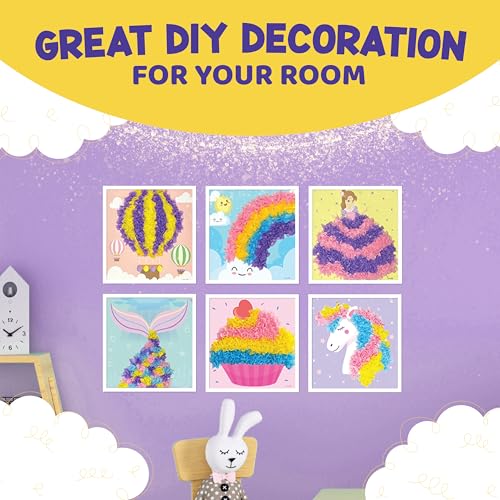 jackinthebox Poke Art Magical Flower Pressing Craft Kit for Girls, Ages 4-8 - style: Magical