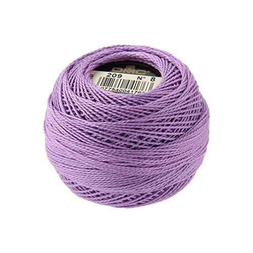 DMC Pearl Cotton Balls, Size 8, Dark Lavender - color: Dark Lavender, style: 8 Thread Count