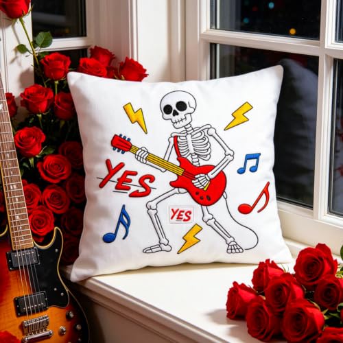 ORIGACH 4 Sheets Rock & Roll Water Soluble Embroidery Patterns Stabilizers - color: Rock & Roll