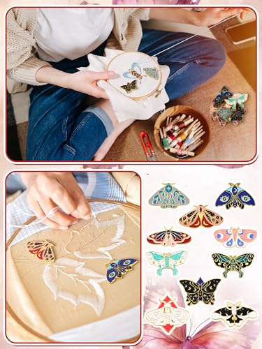 Wavyknot 10 Pcs Butterfly Needle Minder Magnetic Needle Keeper - style: Butterfly