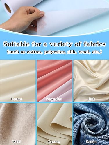 White Lightweight Fusible Interfacing for Sewing 11.6" X 30yd - color: White, size: 11.6" X 30yd Light Weight