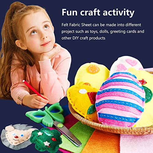 Jtnohx Color Felt Fabric Soft Felt Sheets for Crafts Dark Blue 20Pcs 8"x12" - color: Dark Blue