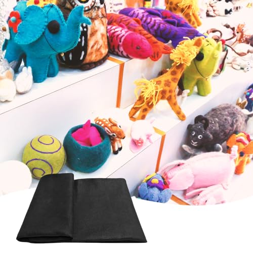 Jtnohx Craft Felt Sheets 1 Square Yard Felt Fabric Black 1.4mm - color: Black