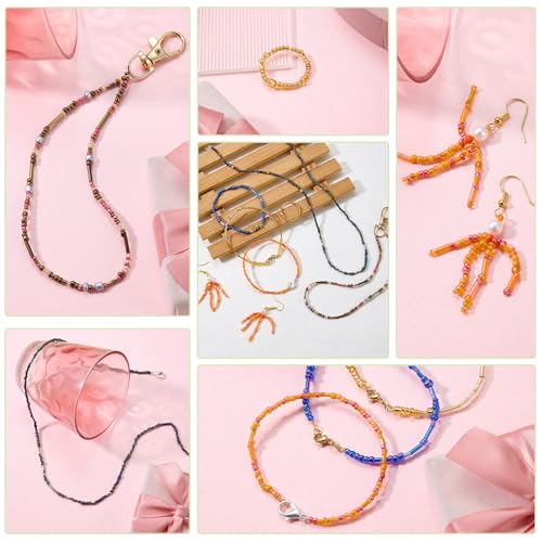 Ornaland Glass Bugle Beads Bulk, Long Embroidery Beads, Gold, 100g - color: Goldenrod