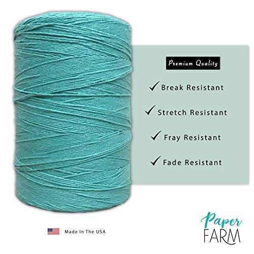 Durable Loom Warp Thread (Turquoise), 8/4 Warp Yarn (800 Yards), Perfect for Weaving: Carpet, Tapestry, Rug, Blanket or Pattern - Warping Thread for Any Loom - color: Turquoise