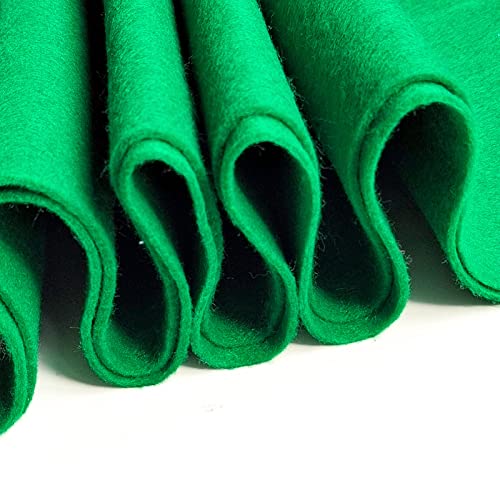 Jtnohx Color Felt Sheets 1 Square Yard Craft Felt Fabric Green 1.4mm - color: Green