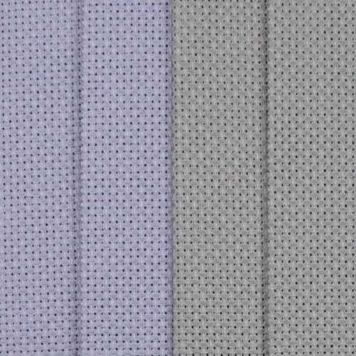 KCS 4 pc of 12" x 18"(30cmx45cm) 14CT Counted Cotton Aida Cloth Cross Stitch Fabric (Light Steel Grey+Medium Grey) - color: Light Steel Grey+medium Grey