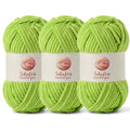 Chenille Yarn for Crocheting Size 5 Bulky Yarn 3 Lime Green - color: 3 Lime Green