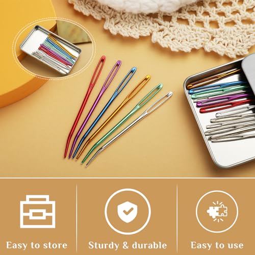 UOOU 18 Pcs Yarn Needle, Tapestry Needle Darning Needles for Yarn